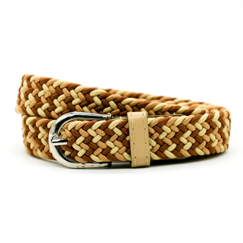 Belt - Zig Zag Cream, Tan & Peach - Million Dollar Store Framework