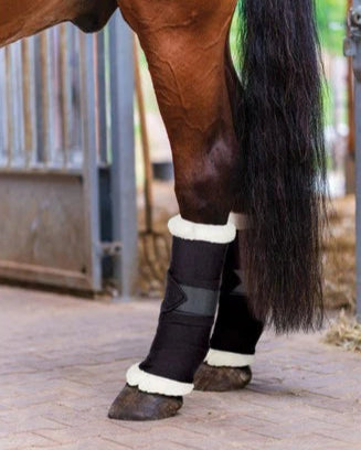 Showmaster Bandage Pads w/Faux Sheepskin Trim - Pair - Million Dollar Store Framework