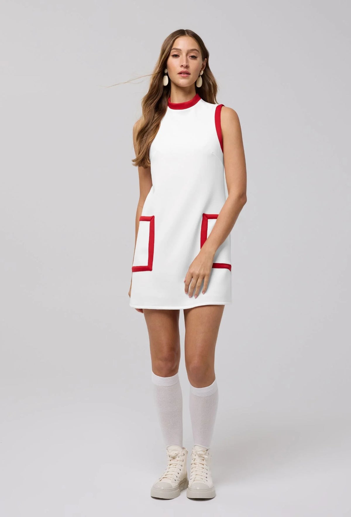 Chelsea Mini in Ivory with Red Piping - Million Dollar Store Framework
